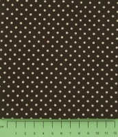 Fabric by the Metre - Spots (3mm) - Brown